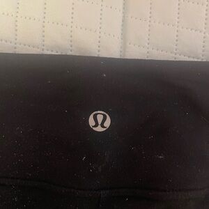 black lululemon cropped leggings - 19”